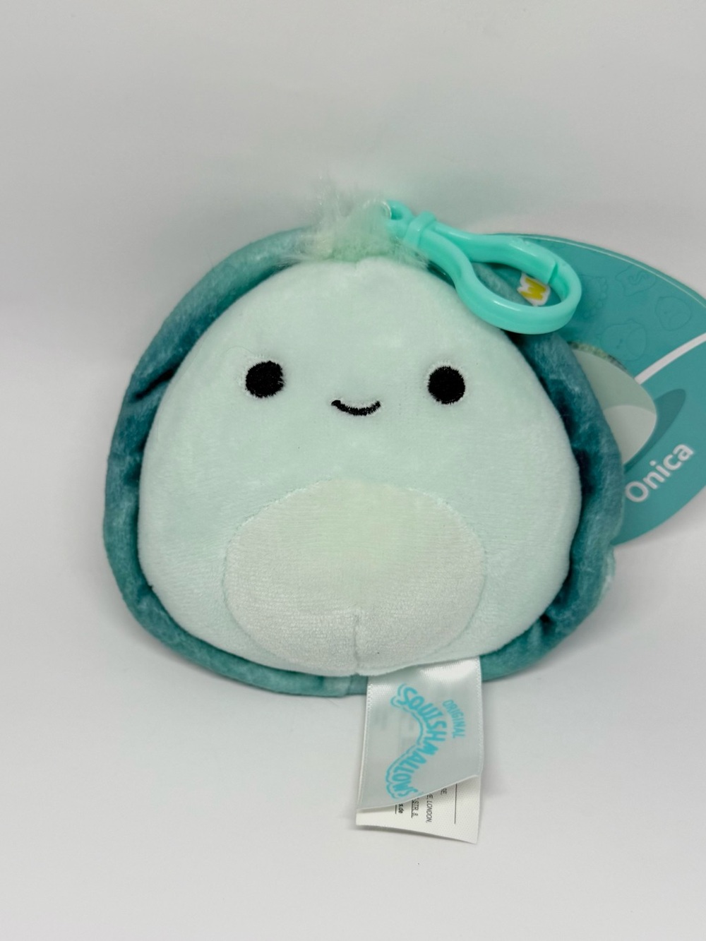 Squishmallows Onica the Turtle Clip-On Plush Kelly Toy Jazwares Collectible NWT